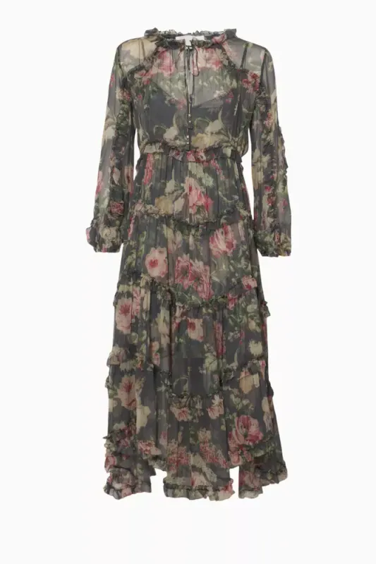 102389 - Zimmermann Iris Ruffle Resort Dress