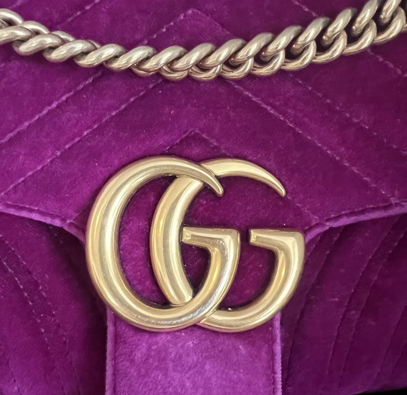 101838 - Gucci Marmont Velvet Purple