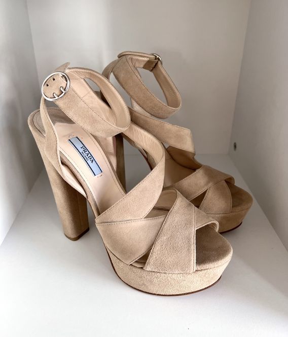 Hovedbilde 102439 - Prada Platform Suede Sandals