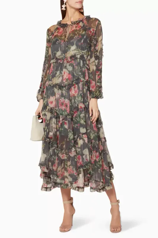 102389 - Zimmermann Iris Ruffle Resort Dress