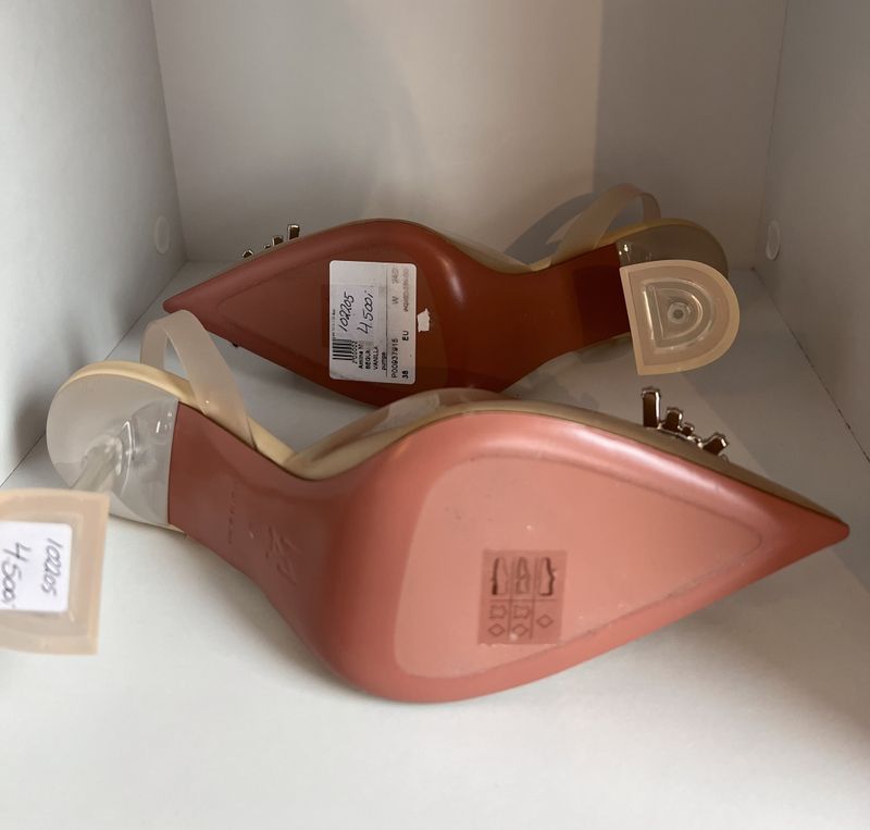 102205 - Amina Muaddi slingback pumps